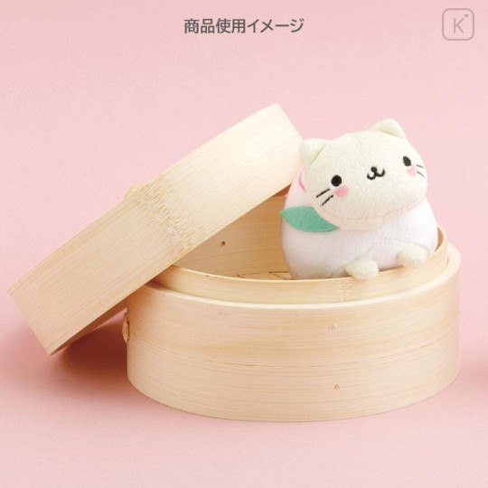 Japan San-X Keychain Plush - Nyan Nyan Nyanko : Always Together Peach - 5
