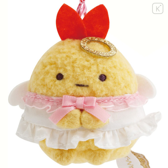 Japan San-X Hanging Plush - Sumikko Gurashi : Angel and Devil's Tail Ebifurai no Shippo Fried Shrimp Angel - 2