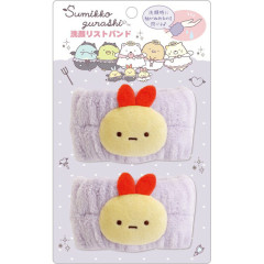 Japan San-X Wristband Set - Sumikko Gurashi : Angel and Devil's Tail Ebifurai no Shippo Fried Shrimp Face Purple