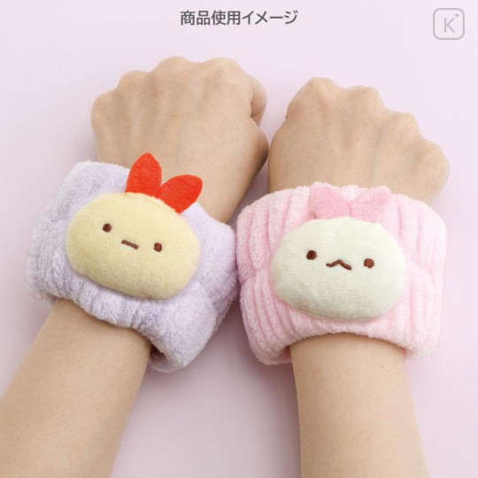Japan San-X Wristband Set - Sumikko Gurashi : Angel and Devil's Tail Ebiten no Shippo Fried Shrimp Face Pink - 4