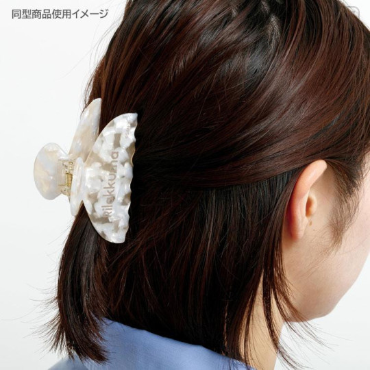 Japan San-X Hair Claw Clip - Ishiyowa-chan : Pearl Marble - 5