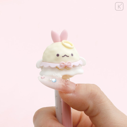 Japan San-X Action Mascot Ballpoint Pen - Sumikko Gurashi : Angel and Devil's Tail Ebiten no Shippo Fried Shrimp Angel - 3