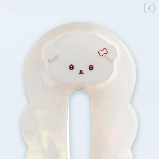 Japan San-X Acrylic Hair Clip - Ishiyowa-chan : Pearl Marble - 2