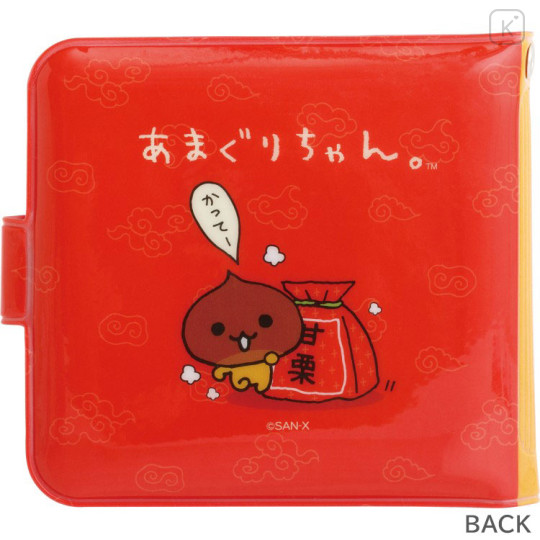 Japan San-X Vinyl Wallet - San-X Universe Amaguri-chan Red - 2