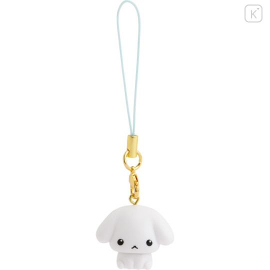 Japan San-X Figure Keychain with Strap - Buru Buru Dog : San-X Universe - 2
