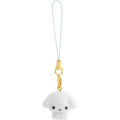 Japan San-X Figure Keychain with Strap - Buru Buru Dog : San-X Universe - 2