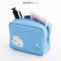 Japan San-X Cosmetic Pouch - Buru Buru Dog : San-X Universe Embroidered Blue - 3