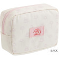 Japan San-X Cosmetic Pouch - Nyan Nyan Nyanko : San-X Universe Embroidered Peach - 2