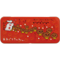 Japan San-X Tin Pencil Case - San-X Universe Amaguri-chan Red - 2