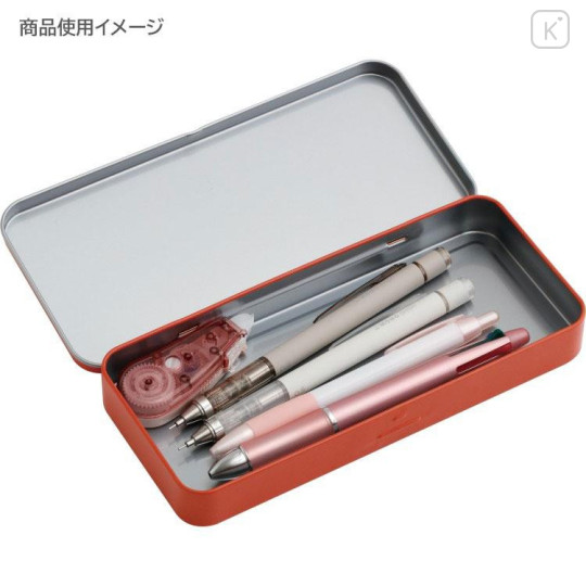 Japan San-X Tin Pencil Case - San-X Universe Amaguri-chan Red - 4