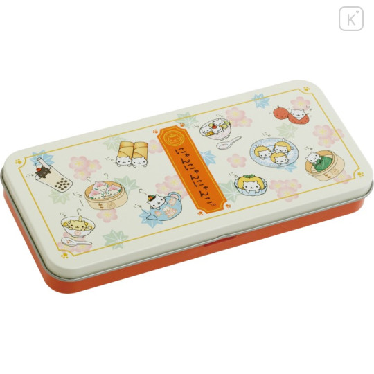 Japan San-X Tin Pencil Case - Nyan Nyan Nyanko : San-X Universe Dim Sum - 1