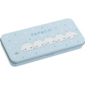 Japan San-X Tin Pencil Case - Buru Buru Dog : San-X Universe Blue - 1