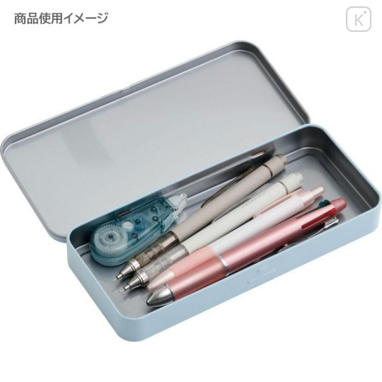 Japan San-X Tin Pencil Case - Buru Buru Dog : San-X Universe Blue - 4