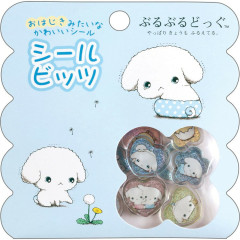 Japan San-X Sparkly Marble Sticker Flakes - Buru Buru Dog