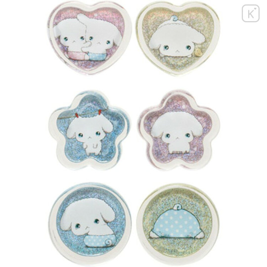 Japan San-X Sparkly Marble Sticker Flakes - Buru Buru Dog - 2