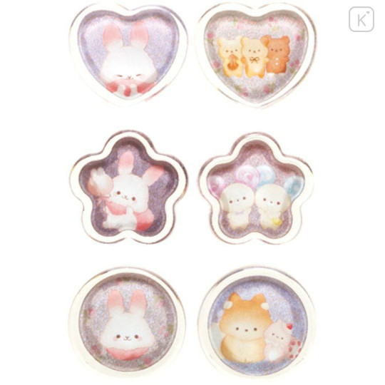 Japan San-X Sparkly Marble Sticker Flakes - Sugarcocomuu - 2