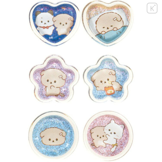 Japan San-X Sparkly Marble Sticker Flakes - Ishiyowa-chan - 2