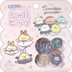 Japan San-X Sparkly Marble Sticker Flakes - Sumikko Gurashi : Angel and Devil's Tail