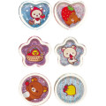 Japan San-X Sparkly Marble Sticker Flakes - Kiiroitori & Korilakkuma & Rilakkuma : Strawberry Pink - 2