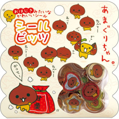 Japan San-X Sparkly Marble Sticker Flakes - Amaguri-chan