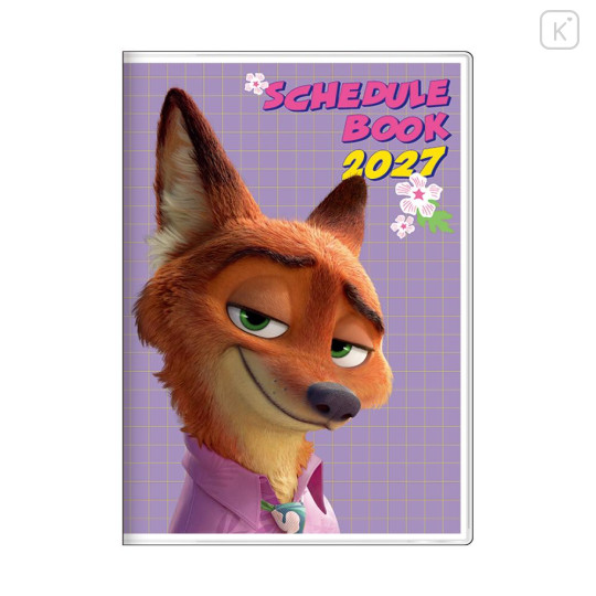Japan Disney B6 Monthly Schedule Book - Zootopia : Nick Smirk : 2027 - 1
