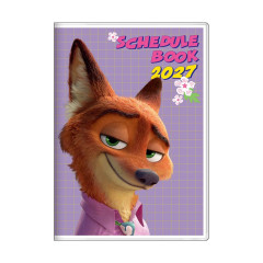 Japan Disney B6 Monthly Schedule Book - Zootopia : Nick Smirk : 2027