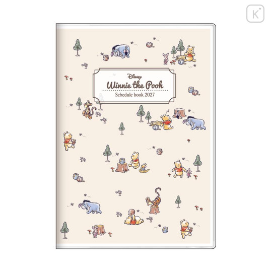 Japan Disney B6 Monthly Schedule Book - Pooh : Friends 2027 - 1