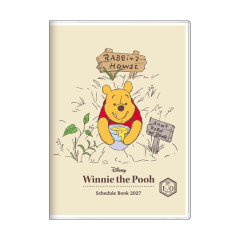 Japan Disney B6 Monthly Schedule Book - Pooh : Yummy 2027