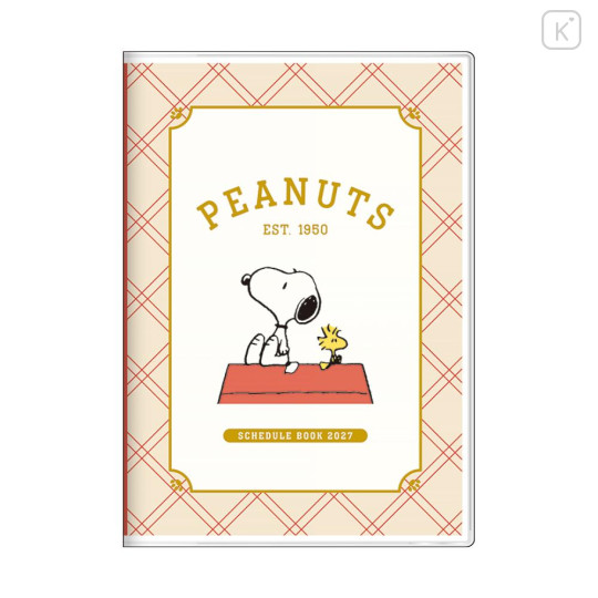 Japan Peanuts B6 Monthly Schedule Book - Snoopy & Woodstock : House 2027 - 1