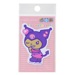 Japan Sanrio Vinyl Sticker - Kuromi : Heisei Pop Tan Sunburned