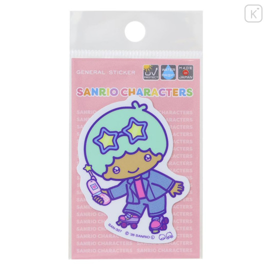 Japan Sanrio Vinyl Sticker - Little Twin Stars Kiki : Heisei Pop Tan Sunburned - 1