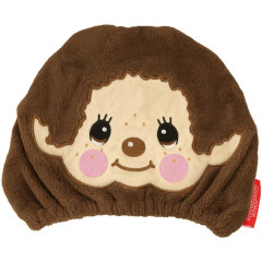 Japan Monchhichi Quick Dry Hair Cap Towel - Monchhichi-kun : Face