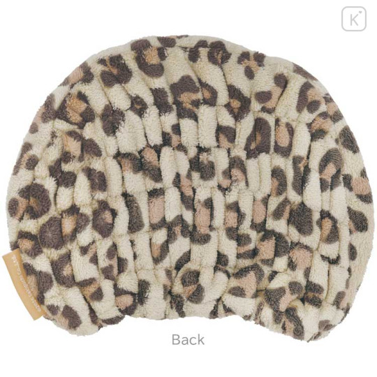 Japan Monchhichi Quick Dry Hair Cap Towel - Monchhichi-kun : Face Leopard - 2