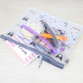 Japan Sanrio Clear Flat Pouch Set - Kuromi : Face - 3