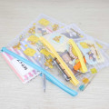 Japan Tom and Jerry Clear Flat Pouch Set - Cheese - 3