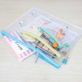 Japan Peanuts Clear Flat Pouch Set - Snoopy : Charlie - 3