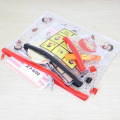 Japan Chibi Maruko Chan Clear Flat Pouch Set - Momoko Sakura / Maruko : Comic Style - 3