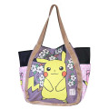 Japan Pokemon Balloon Tote Bag - Pikachu : Sakura Retro - 1