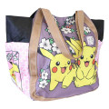 Japan Pokemon Balloon Tote Bag - Pikachu : Sakura Retro - 2