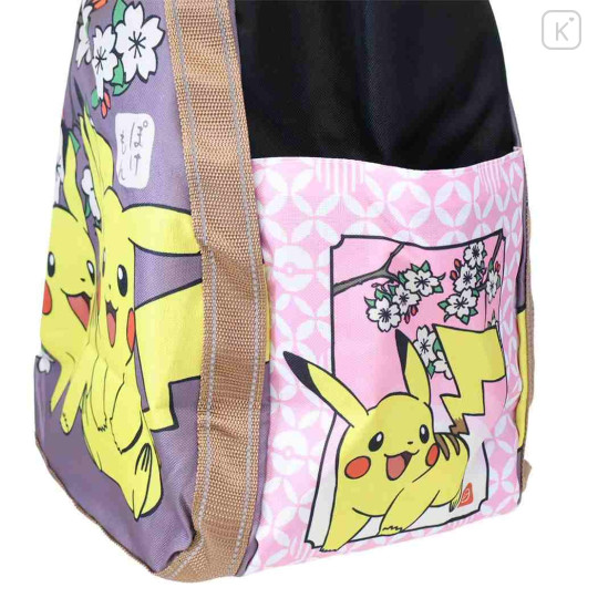 Japan Pokemon Balloon Tote Bag - Pikachu : Sakura Retro - 3