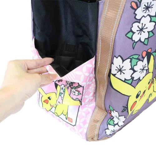 Japan Pokemon Balloon Tote Bag - Pikachu : Sakura Retro - 4