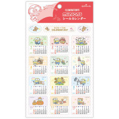 Japan Minions Calendar Sticker - Minions : Bob & Bear Tim 2027