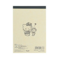 Japan Sanrio B7 Notepad - Hello Kitty & Tiny Chum : Grid Black - 2