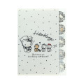 Japan Sanrio 5 Pockets A4 Clear File - Hello Kitty & Tiny Chum : Grid Black - 1