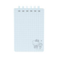 Japan Sanrio A7 Ring Memo - Hello Kitty & Tiny Chum : Grid Black - 3