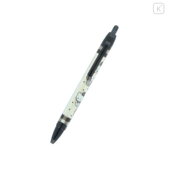 Japan Sanrio Ballpoint Pen - Hello Kitty & Tiny Chum : Grid Black - 2