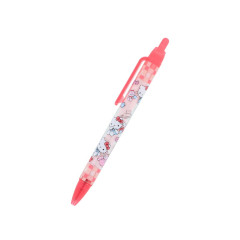 Japan Sanrio Ballpoint Pen - Hello Kitty & Tiny Chum : Grid Red