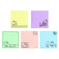 Japan Sanrio Tack Memo Sticky Notes - Hello Kitty & Tiny Chum : Grid Black - 3