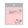 Japan Sanrio Tack Memo Sticky Notes - Hello Kitty & Tiny Chum : Grid Red - 1