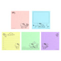 Japan Sanrio Tack Memo Sticky Notes - Hello Kitty & Tiny Chum : Grid Red - 3